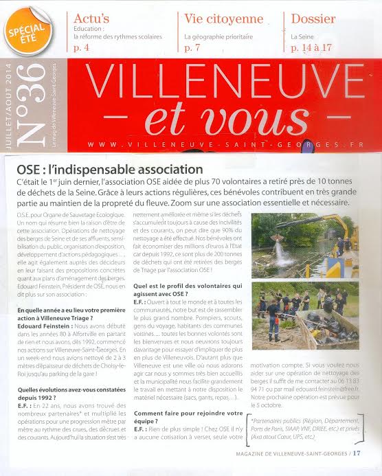 'OSE: l'indispensable association'